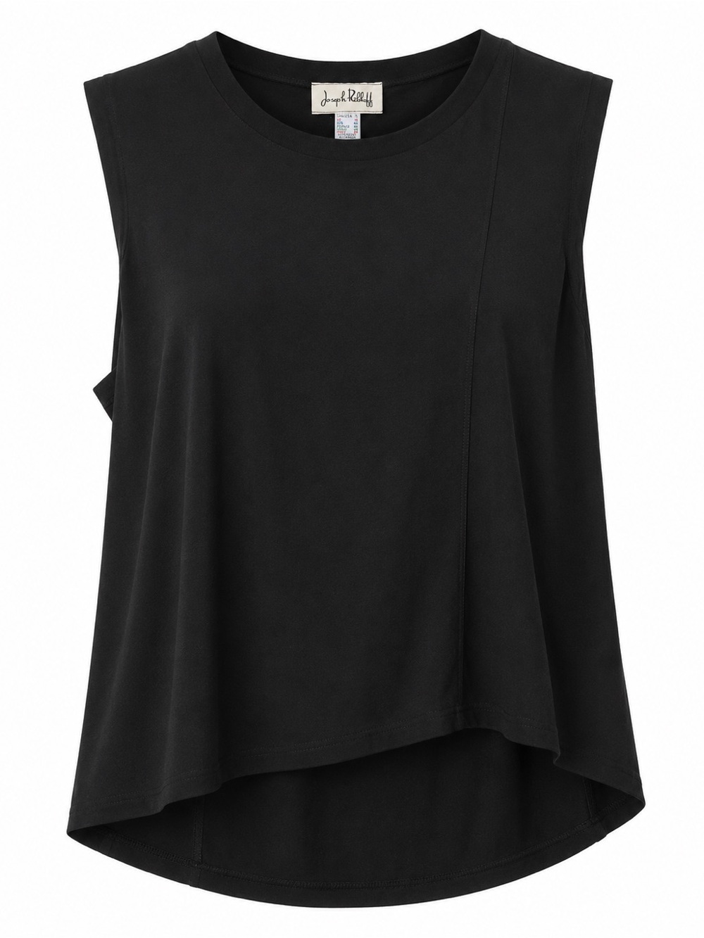 Joseph Ribkoff Black Relaxed Draped Tank Top